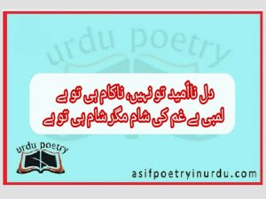 dil na umeed to nahi full ghazal